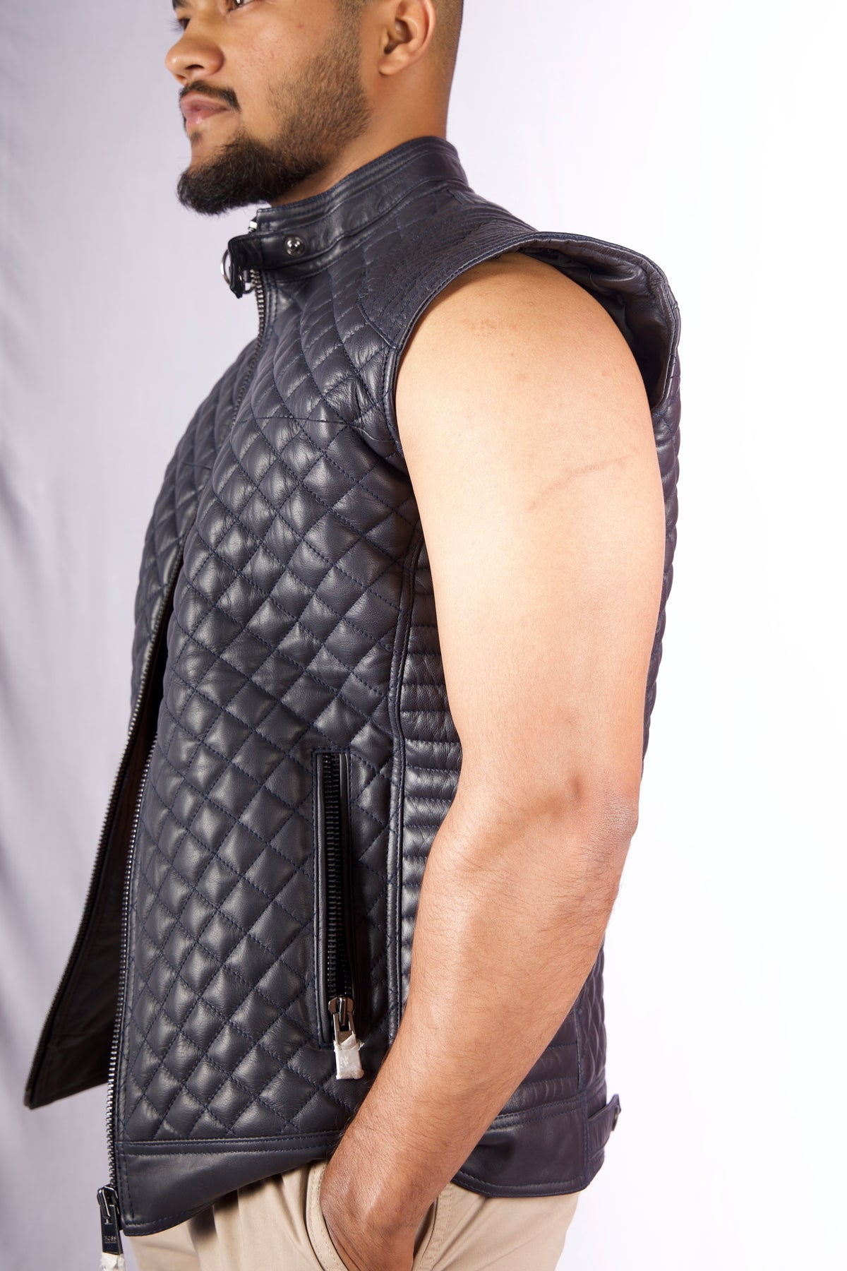 ROMAZZ Vanguard Quilted Leather Vest