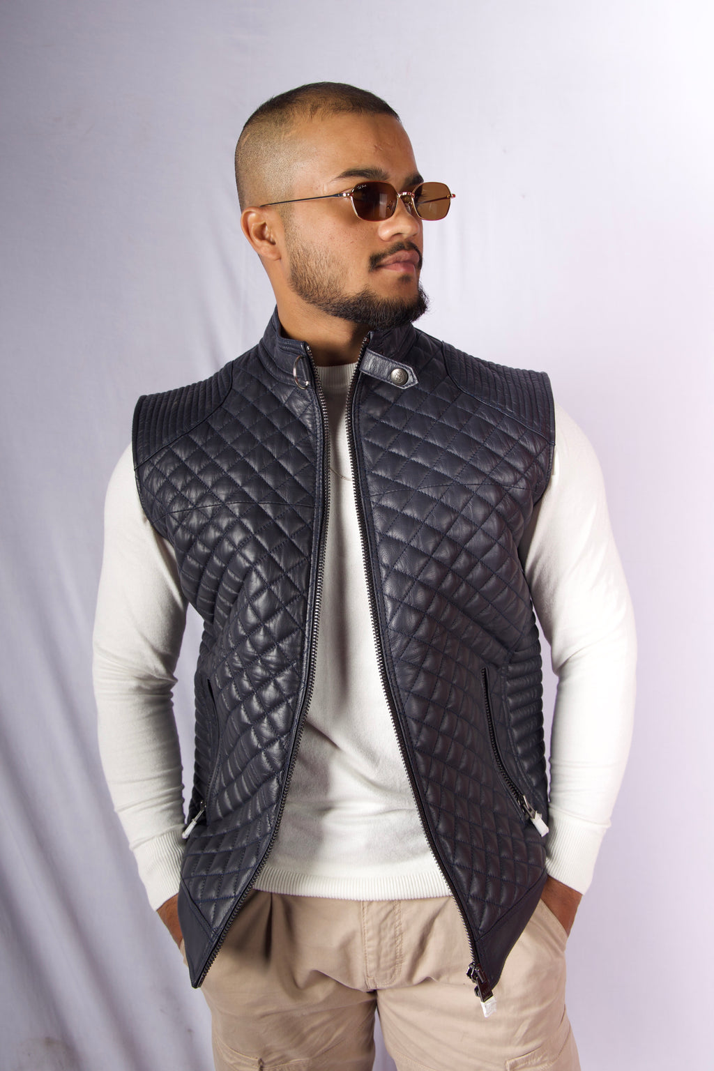 ROMAZZ Vanguard Quilted Leather Vest